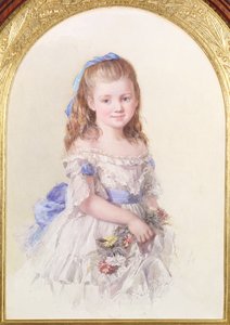 Porträt von Winifred Mary Bombass, zehn Jahre alt, 1872 von Isabel Oakley Naftel