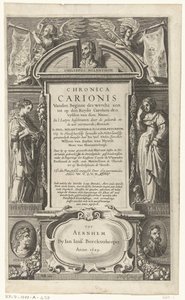 Titelblatt für Chronica Carionis von P. Melanchthon