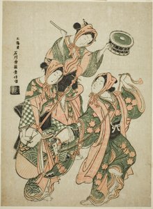 Der Steckenpferdtanz von Ishikawa Toyonobu