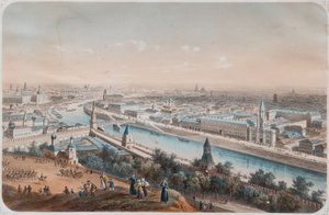 Panoramablick auf Moskau von Isidore Laurent Deroy