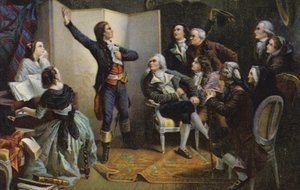 Claude Joseph Rouget de Lisle singt La Marseillaise