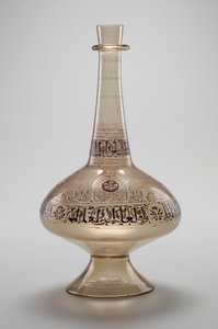 Flasche, in Auftrag gegeben von Dawud, Rasulid Sultan von Jemen, Mamluken-Dynastie, 1296-1321