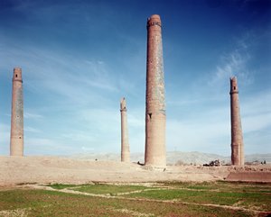 Minarette der Hussein Baiqara Madrasa