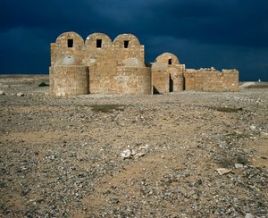 Ansicht von Qasr Amra, Wüstenschlösser (711-715)