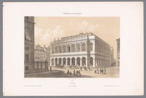 Blick auf das Opernhaus von Lyon von Isodore Laurent Deroy