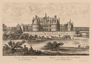 Blick auf das Schloss Chambord vom Eingang