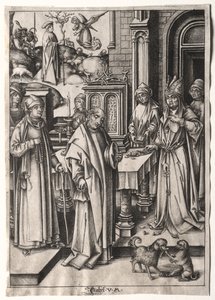 Hohepriester lehnt das Opfer von Joachim ab
