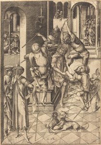 Die Krönung mit Dornen, ca. 1480 von Israhel van Meckenem