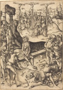 Die Kreuzigung, ca. 1480 von Israhel van Meckenem