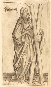 Heiliger Andreas von Israhel van Meckenem after Master E.S.