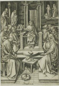 Christus unter den Ärzten von Israhel van Meckenem the younger