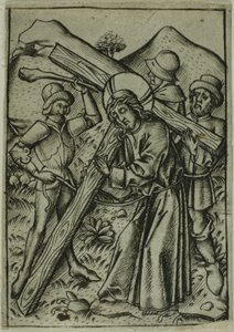 Christus trägt das Kreuz von Israhel van Meckenem the younger