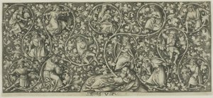 Ornament mit dem Baum Jesse von Israhel van Meckenem the younger