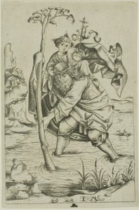 Heiliger Christophorus von Israhel van Meckenem the younger