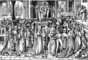 Der Tanz am Hofe des Herodes, ca. 1500