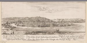 Ansicht von Lyon mit dem Vorort Guillotière