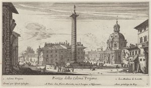 Piazza della Colonna Trajana von Israël Silvestre