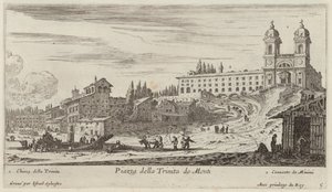Piazza della Trinita de Monti von Israël Silvestre