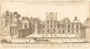 Ansicht von Berny, zwei Meilen von Paris auf dem Weg nach Orléans von Israël Silvestre