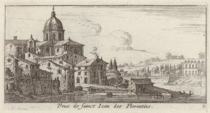 Ansicht von Sankt Johann der Florentiner von Israël Silvestre