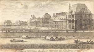 Ansicht und Perspektive des Palais und der Gärten der Tuilerien