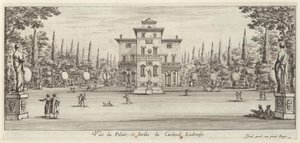 Ansicht des Palastes und Gartens des Kardinals Ludovise