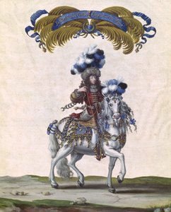 Der Prinz von Condé als Kaiser der Türkei, Teil des Karussells von Ludwig XIV. (1638-1715) vor den Tuilerien, 5. Juni 1662 von Israël Silvestre the Younger