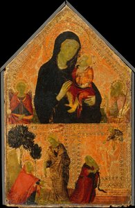 Madonna mit Kind und den Heiligen Michael und Johannes dem Täufer (Detail)