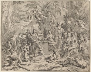 Allegorie der Malerei von Italian 17th Century, after Pietro Testa