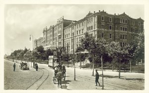 Excelsior Palace Hotel, Lido, Venedig (s/w Foto) von Italian Photographer