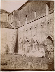 Außenansicht des Kapitelsaals, Abtei Pomposa, Emilia-Romagna, Italien, Fotografie von Luigi Ricci, Ravenna von Italian Photographer