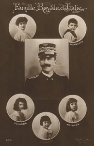 König Viktor Emanuel II. und seine Familie von Italian Photographer