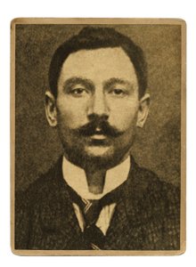 Mugshot von Vincenzo Peruggia, italienischer Maler, der die Mona Lisa aus dem Louvre stahl am 21. August von Italian Photographer