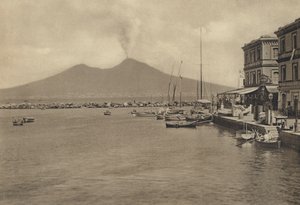 Neapel: S Lucia Col Vesuvio von Italian Photographer
