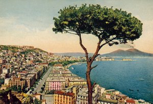 Neapel: Panorama des Golfs mit Vesuv