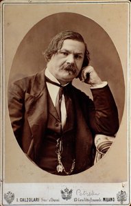 Porträt des italienischen Opernkomponisten Enrico (Errico) Petrella (1813-1877) von Italian Photographer