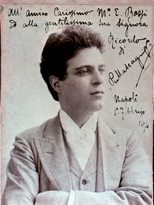 Porträt des italienischen Komponisten Pietro Mascagni (1863-1945) von Italian Photographer