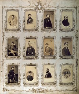 Porträts der Tausend (oder Rothemden) des Risorgimento