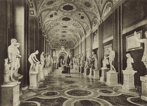 Das Vatikanische Museum, Das Innere der Statuenhalle von Italian Photographer