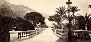 Der Garten des Casinos von Montecarlo im Fürstentum Monaco