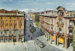 Turin – Piazza Solferino und Via Cernaia