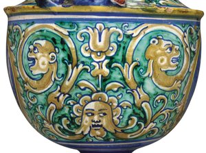 Eine Deruta-Majolika-Zweihandvase, ca. 1525-50