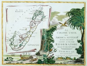 Eine Karte von Bermuda, 1775-85