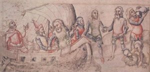 Add 15477 fol.2v Jason bricht zu seiner Reise auf, aus 