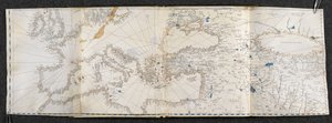 Karte von Europa und Asien. Portolano, in einundzwanzig Karten, von Ländern in beiden Hemisphären (Pergament) von Italian School