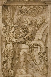 Alexander schneidet den Gordischen Knoten durch