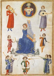 Allegorie der Musik, Manuskript V A Folio 27 aus dem Musik-Institut von Severin Boezio