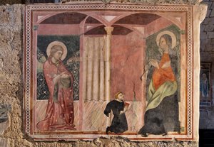 Verkündigung, Oratorium des Kreuzes, letztes Viertel des XIII. Jahrhunderts