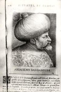 Ariadeno Barbarossa (ca. 1465-1546) (Gravur) von Italian School