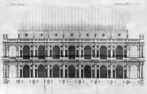Basilica Palladiana in Vicenza, entworfen von Andrea Palladio (1508-80)